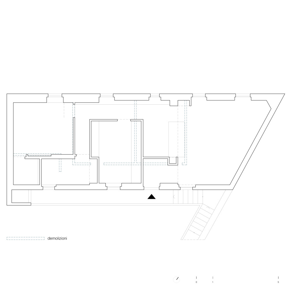 rilievo residenza lissone disegno architettura caratteri distributivi
